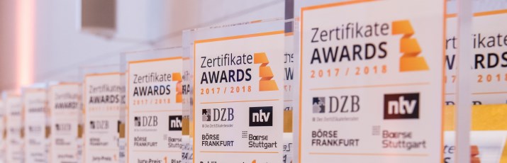 Vontobel in Deutschland mit «ZertifikateAwards» ausgezeichnet